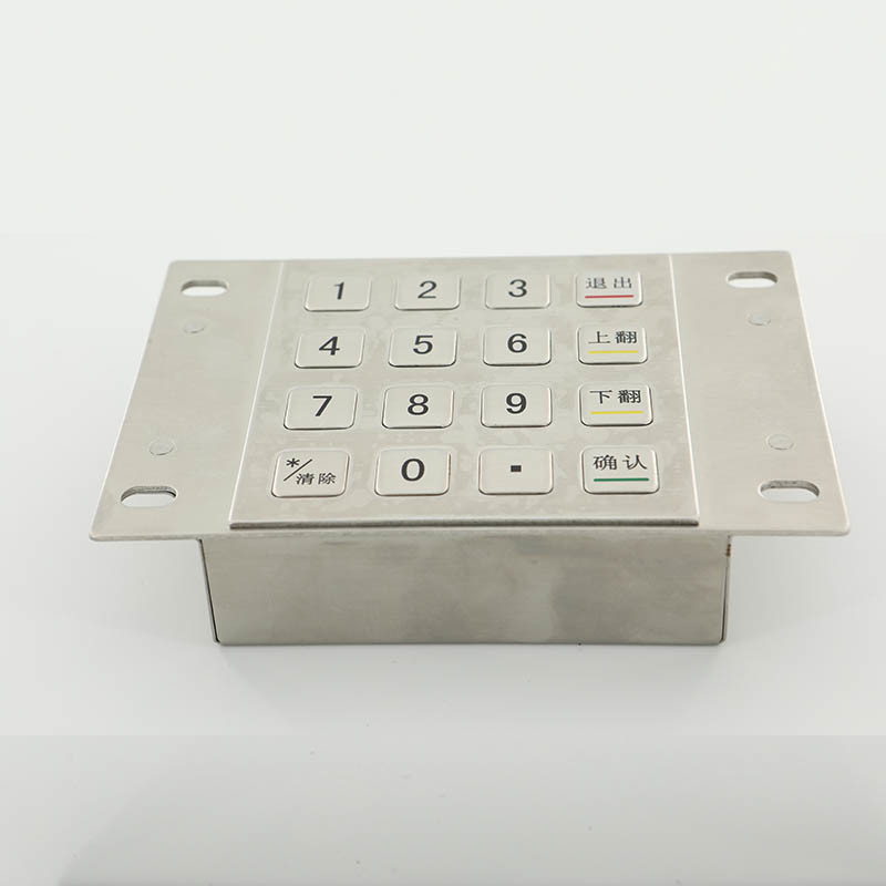Нержавеющая сталь пусковой площадки 304 Pin IP65 водоустойчивая ATM для ключей EPP 16 киоска оплаты