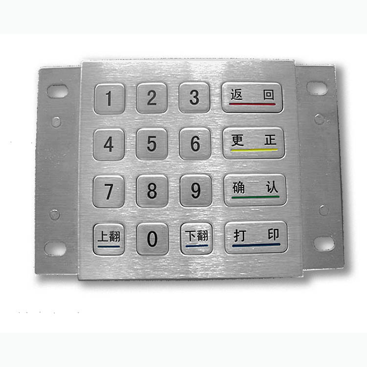 Pin киоска оплаты ATM прокладывает нержавеющую сталь DES 3DES шифровал металл с 16 ключами