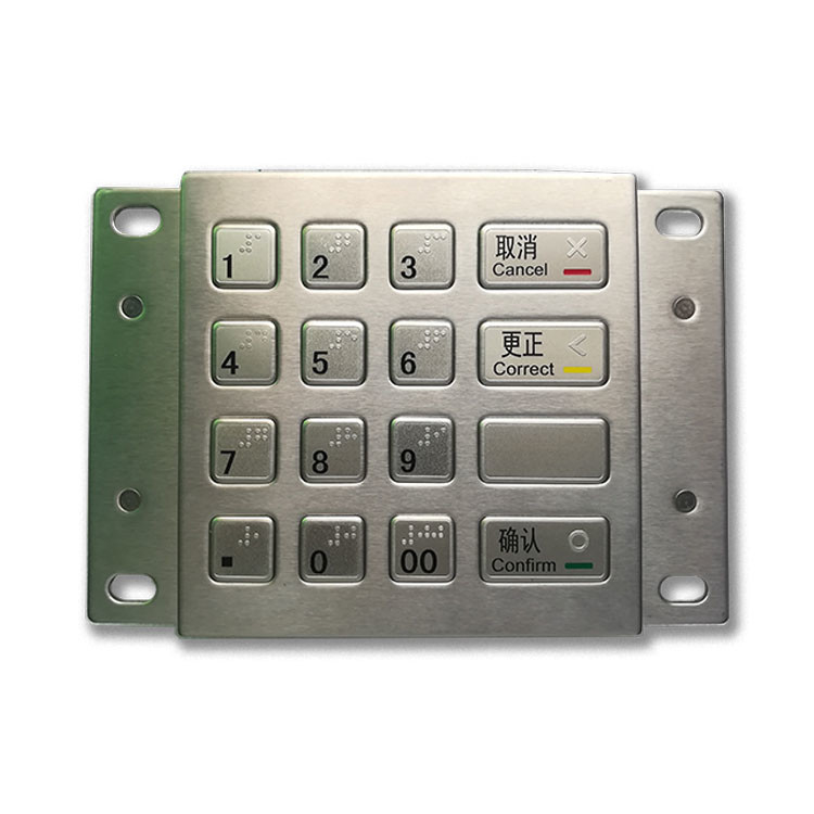 Pin киоска оплаты ATM прокладывает нержавеющую сталь DES 3DES шифровал металл с 16 ключами