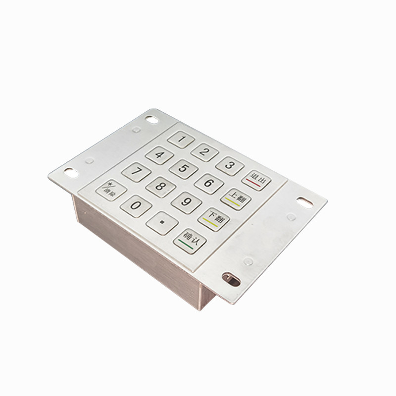 IP65 АТМ из нержавеющей стали Зашифрованная металлическая подставка с 16 ключами для киоска самообслуживания