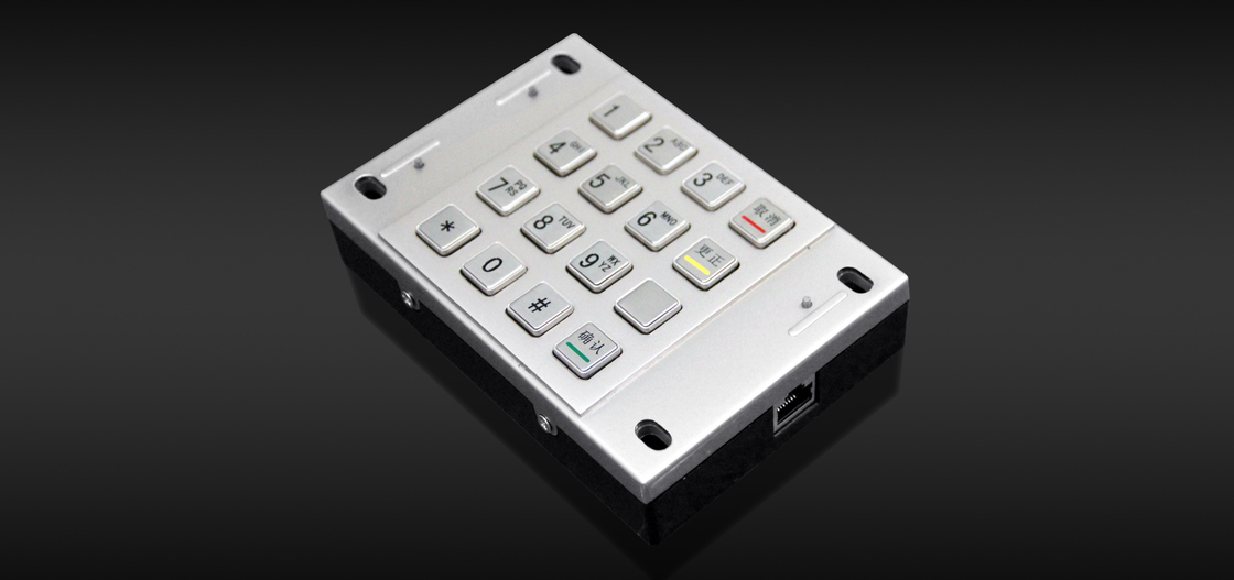 FCC RoHS кнопочная панель машины банка пусковой площадки Pin 87,5 x 91.5mm 1.2KG ATM